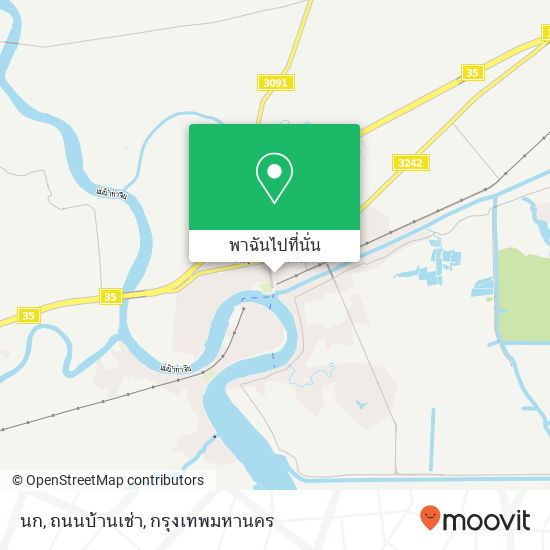 นก, ถนนบ้านเช่า แผนที่