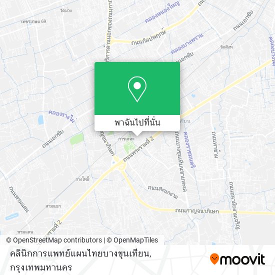 คลินิกการแพทย์แผนไทยบางขุนเทียน แผนที่