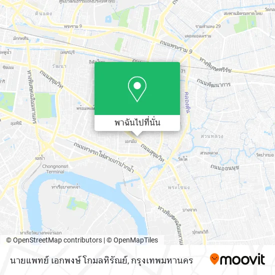นายแพทย์ เอกพงษ์ โกมลหิรัณย์ แผนที่