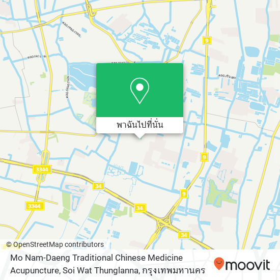 Mo Nam-Daeng Traditional Chinese Medicine Acupuncture, Soi Wat Thunglanna แผนที่