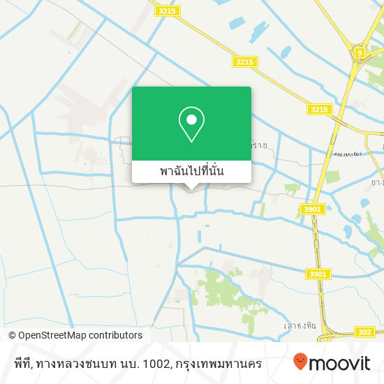 พีที, ทางหลวงชนบท นบ. 1002 แผนที่