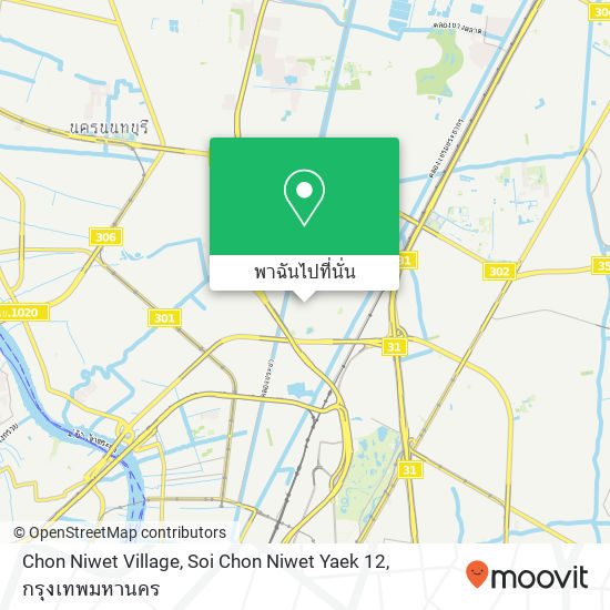Chon Niwet Village, Soi Chon Niwet Yaek 12 แผนที่