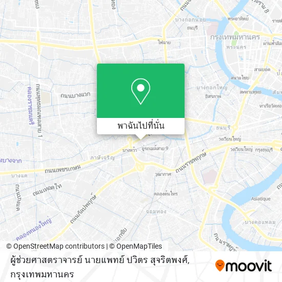 ผู้ช่วยศาสตราจารย์ นายแพทย์ ปวิตร สุจริตพงศ์ แผนที่
