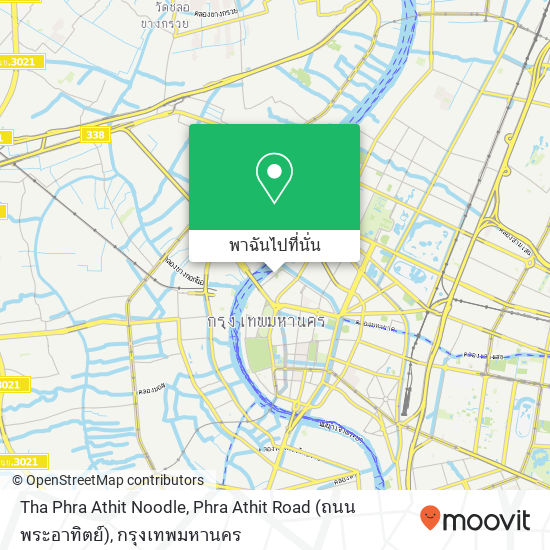 Tha Phra Athit Noodle, Phra Athit Road (ถนน พระอาทิตย์) แผนที่
