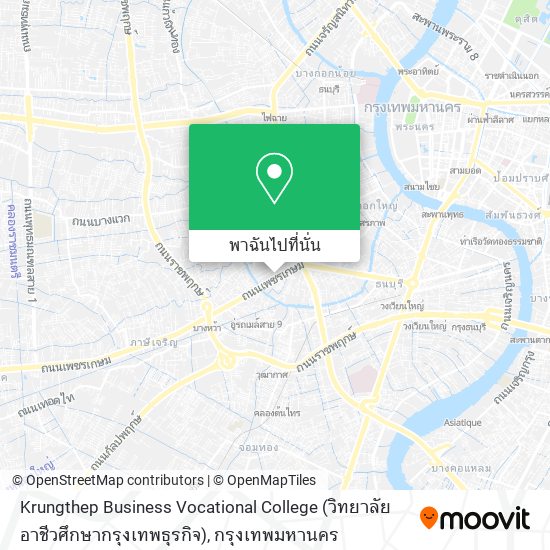 Krungthep Business Vocational College (วิทยาลัยอาชีวศึกษากรุงเทพธุรกิจ) แผนที่