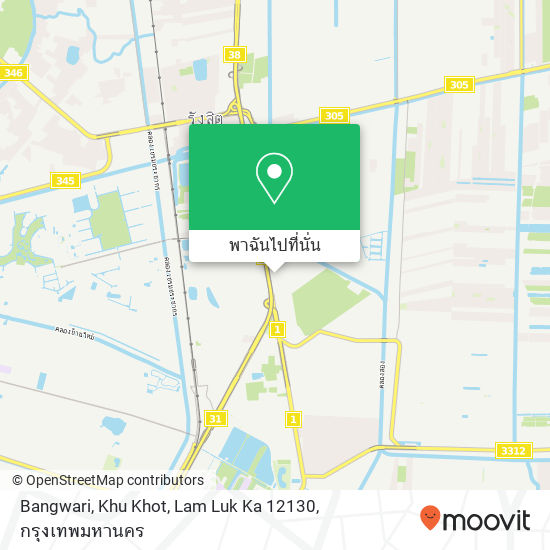 Bangwari, Khu Khot, Lam Luk Ka 12130 แผนที่