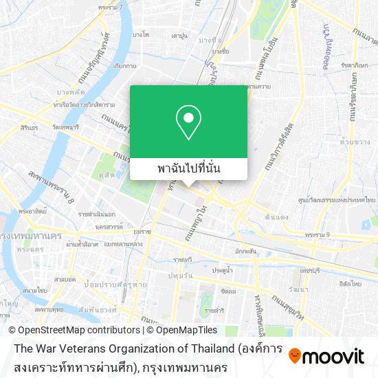 The War Veterans Organization of Thailand (องค์การสงเคราะห์ทหารผ่านศึก) แผนที่