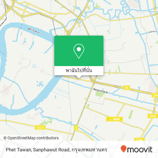 Phet Tawan, Sanphawut Road แผนที่