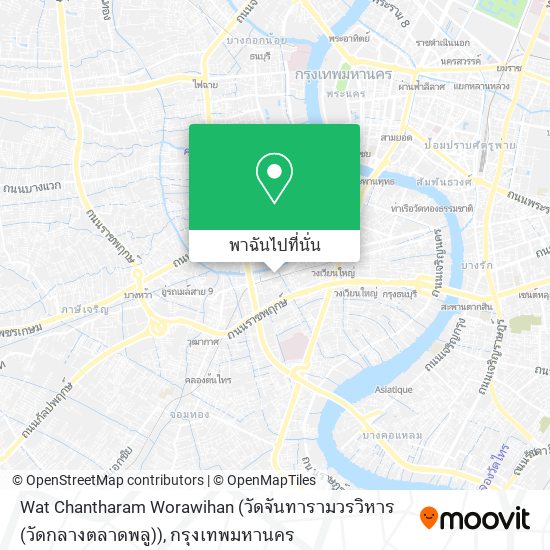 Wat Chantharam Worawihan (วัดจันทารามวรวิหาร (วัดกลางตลาดพลู)) แผนที่