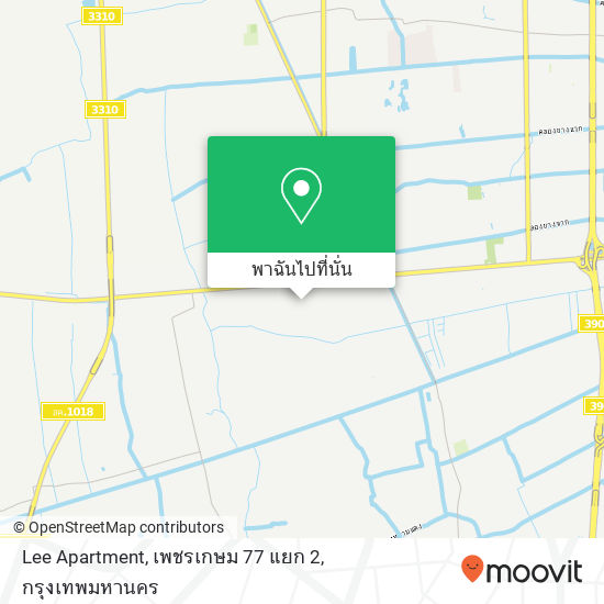 Lee Apartment, เพชรเกษม 77 แยก 2 แผนที่