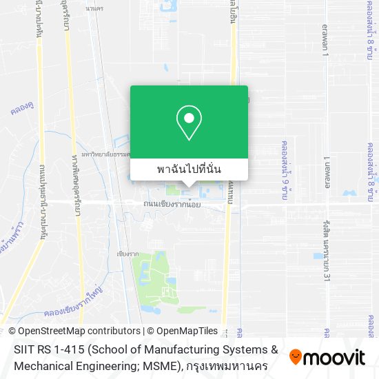 SIIT RS 1-415 (School of  Manufacturing Systems & Mechanical Engineering; MSME) แผนที่