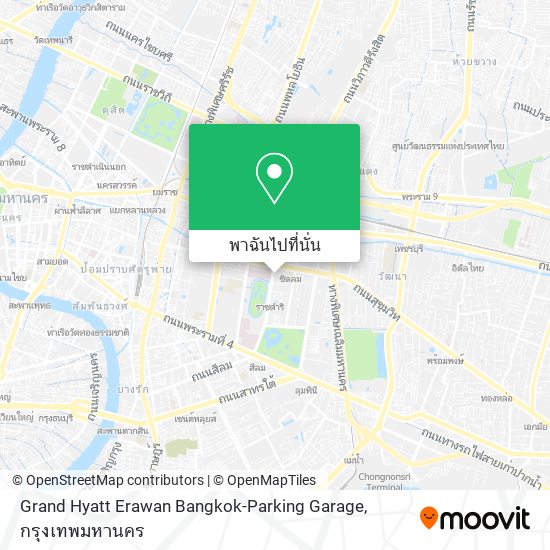 Grand Hyatt Erawan Bangkok-Parking Garage แผนที่