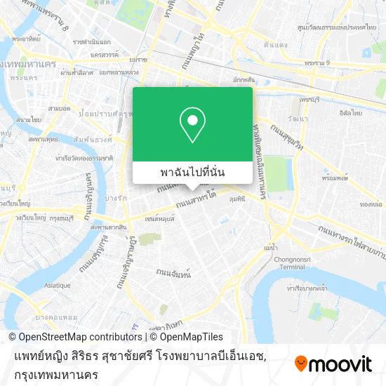 แพทย์หญิง สิริธร สุชาชัยศรี โรงพยาบาลบีเอ็นเอช แผนที่