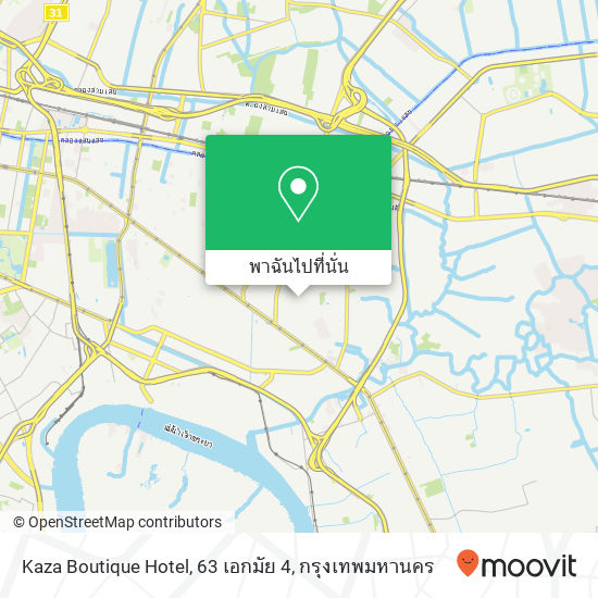 Kaza Boutique Hotel, 63 เอกมัย 4 แผนที่