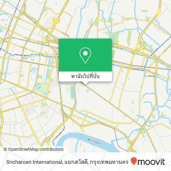 Sricharoen International, แยกสวัสดี แผนที่