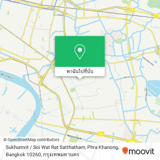 Sukhumvit / Soi Wat Rat Satthatham, Phra Khanong, Bangkok 10260 แผนที่