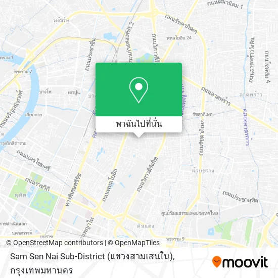 Sam Sen Nai Sub-District (แขวงสามเสนใน) แผนที่