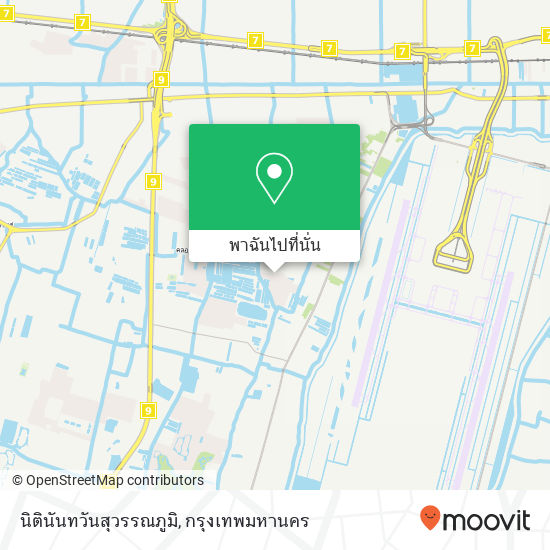 นิตินันทวันสุวรรณภูมิ, ราชาเทวะ, บางพลี แผนที่