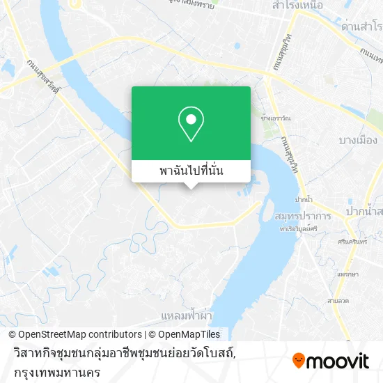 วิสาหกิจชุมชนกลุ่มอาชีพชุมชนย่อยวัดโบสถ์ แผนที่