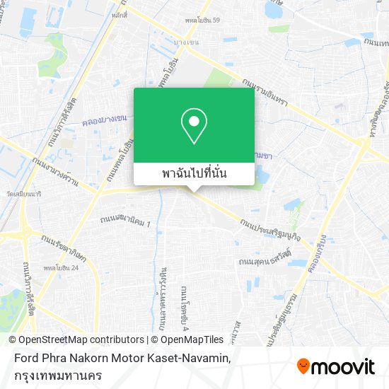 Ford Phra Nakorn Motor Kaset-Navamin แผนที่