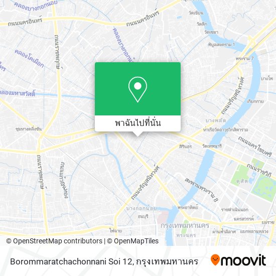 Borommaratchachonnani Soi 12 แผนที่