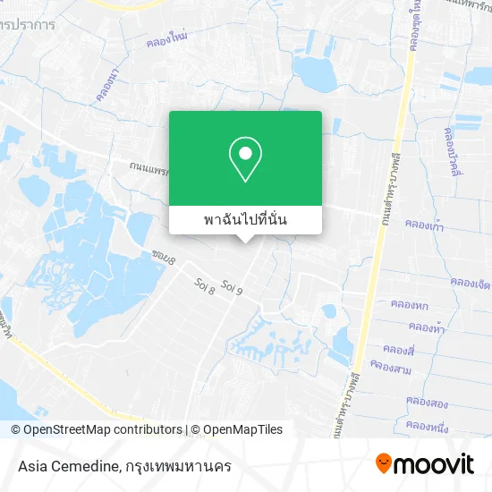 Asia Cemedine แผนที่