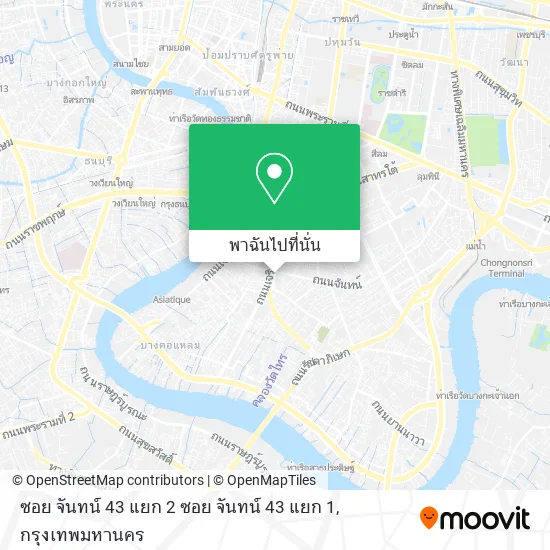 ซอย จันทน์ 43 แยก 2 ซอย จันทน์ 43 แยก 1 แผนที่
