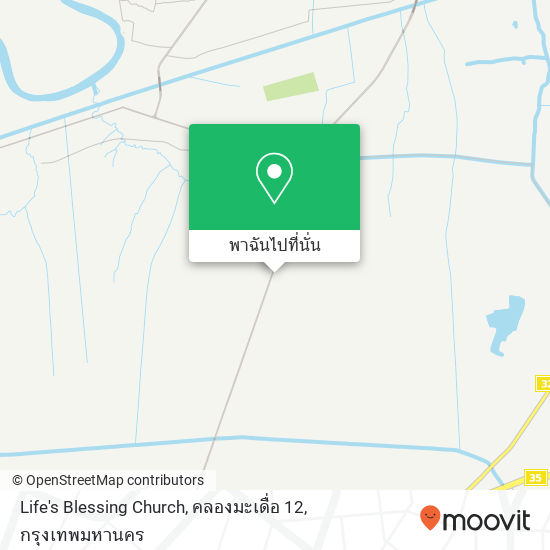 Life's Blessing Church, คลองมะเดื่อ 12 แผนที่