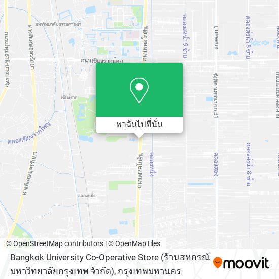 Bangkok University Co-Operative Store (ร้านสหกรณ์มหาวิทยาลัยกรุงเทพ จำกัด) แผนที่