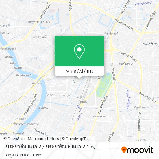 ประชาชื่น แยก 2 / ประชาชื่น 6 แยก 2-1-6 แผนที่