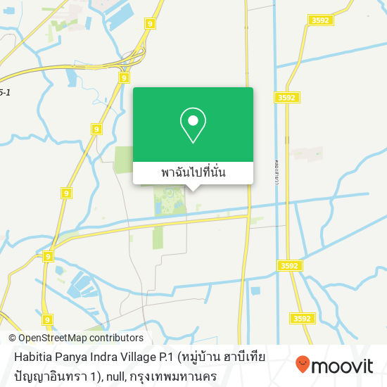 Habitia Panya Indra Village P.1 (หมู่บ้าน ฮาบีเทีย ปัญญาอินทรา 1), null แผนที่