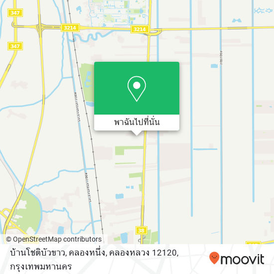 บ้านโชติบัวขาว, คลองหนึ่ง, คลองหลวง 12120 แผนที่