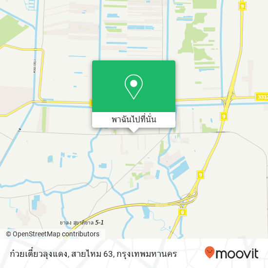 ก๋วยเตี๋ยวลุงแดง, สายไหม 63 แผนที่