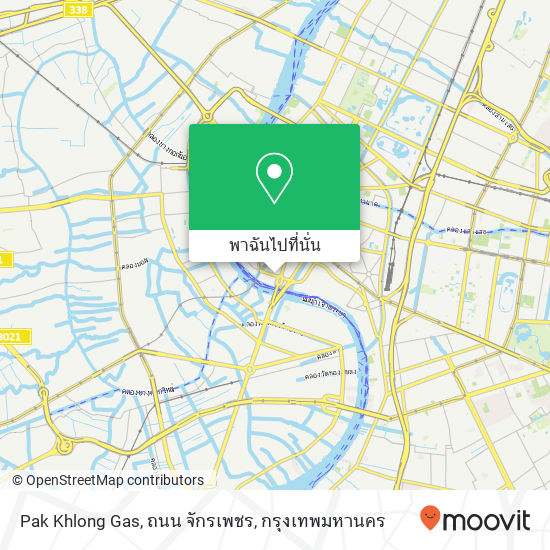 Pak Khlong Gas, ถนน จักรเพชร แผนที่