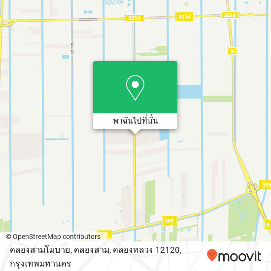 คลองสามโมบาย, คลองสาม, คลองหลวง 12120 แผนที่