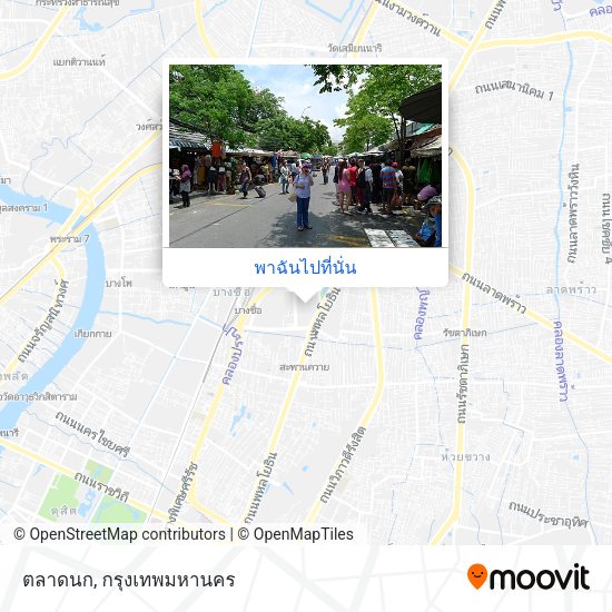 ตลาดนก แผนที่