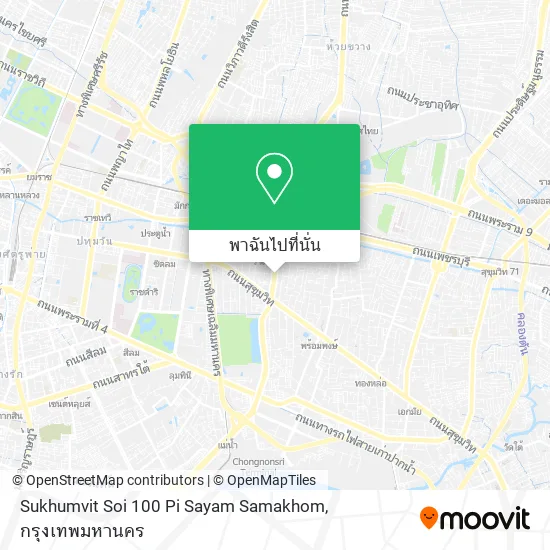 Sukhumvit Soi 100 Pi Sayam Samakhom แผนที่