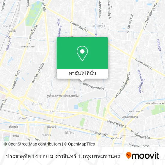 ประชาอุทิศ 14 ซอย ส. ธรณินทร์ 1 แผนที่