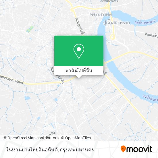 โรงงานยางไทยสินอนันต์ แผนที่