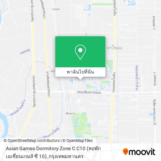 Asian Games Dormitory Zone C C10 (หอพักเอเชี่ยนเกมส์ ซี 10) แผนที่