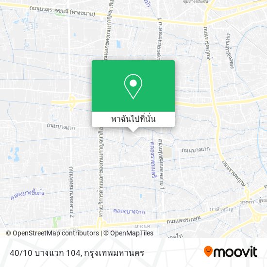 40/10 บางแวก 104 แผนที่