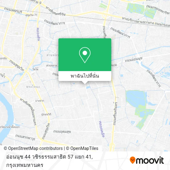 อ่อนนุช 44 วชิรธรรมสาธิต 57 แยก 41 แผนที่