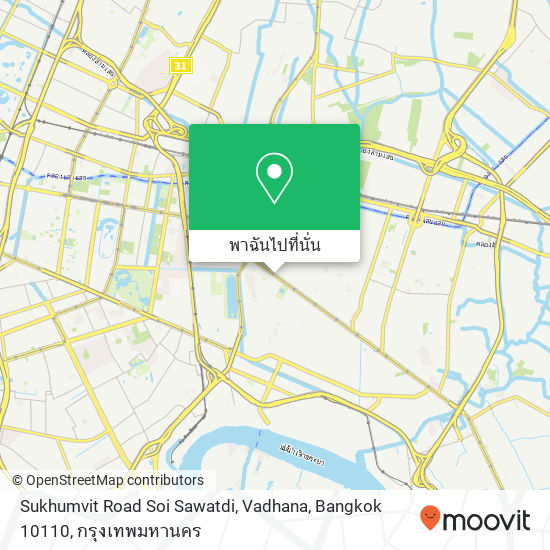 Sukhumvit Road Soi Sawatdi, Vadhana, Bangkok 10110 แผนที่