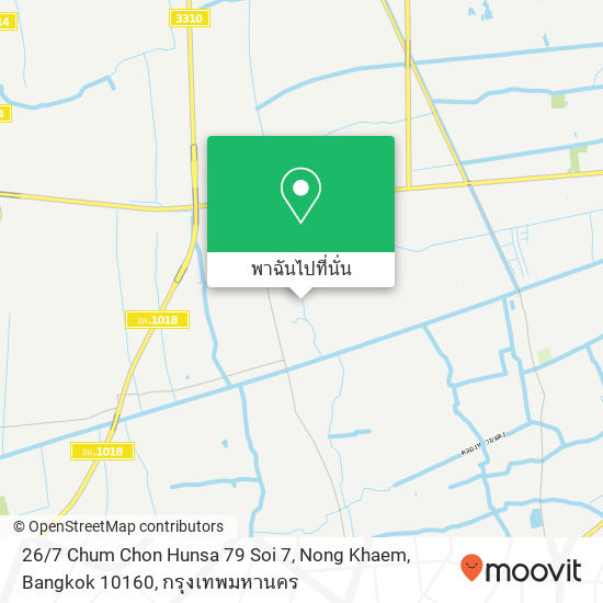 26 / 7 Chum Chon Hunsa 79 Soi 7, Nong Khaem, Bangkok 10160 แผนที่