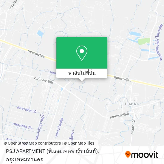 PSJ APARTMENT (พี.เอส.เจ อพาร์ทเม้นท์) แผนที่