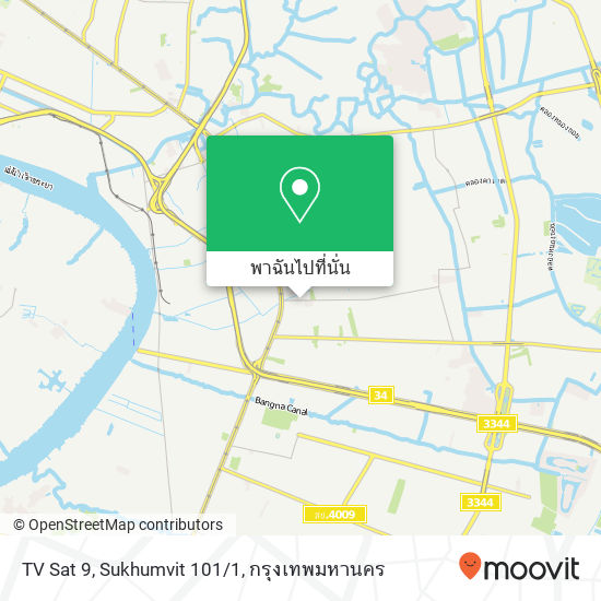 TV Sat 9, Sukhumvit 101/1 แผนที่