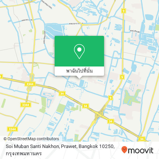Soi Muban Santi Nakhon, Prawet, Bangkok 10250 แผนที่