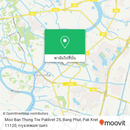 Moo Ban Thong Tiw Pakkret 25, Bang Phut, Pak Kret 11120 แผนที่