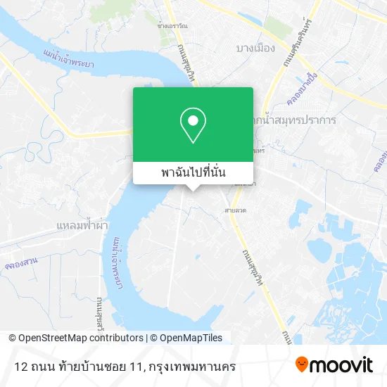 12 ถนน ท้ายบ้านซอย 11 แผนที่