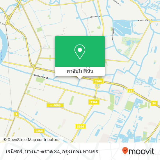 เรนิชอร์, บางนา-ตราด 34 แผนที่